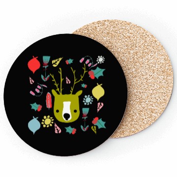 Discover Cute Christmas Deer Coasters