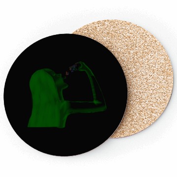 Discover Lady taking music pills Coasters