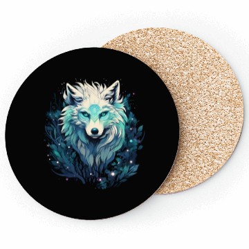 Discover Celestial Lunar Wild Wolf Coasters