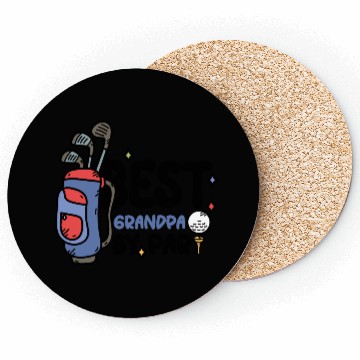 Discover Best Grandpa By Par Father s Day Golf Grandad Coasters