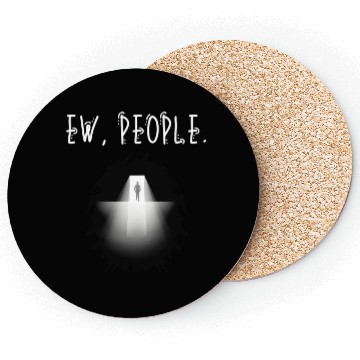 Discover Ew People Scary Backlit Silhoutte Coasters