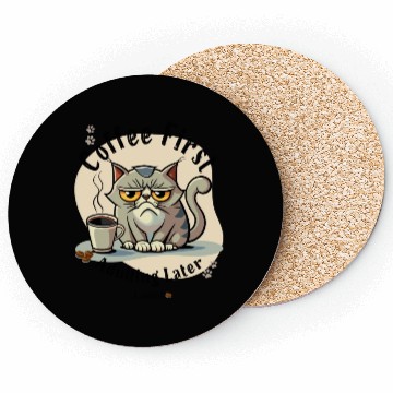 Discover Coffee First - Adulting Later (...maybe) Coasters