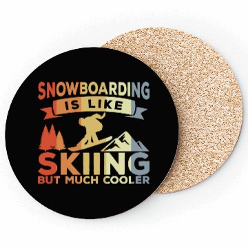Discover Snowboarding Joke Coasters