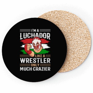 Discover Mexican Wrestling Wrestler Lucha Libre Mask Mexico Coasters