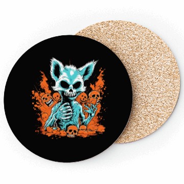 Discover Halloween Fuchs Skeleton Coasters