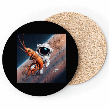 Discover Astronaut in space with shrimp Coasters
