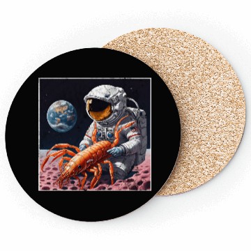 Discover Astronaut in space with shrimp Coasters