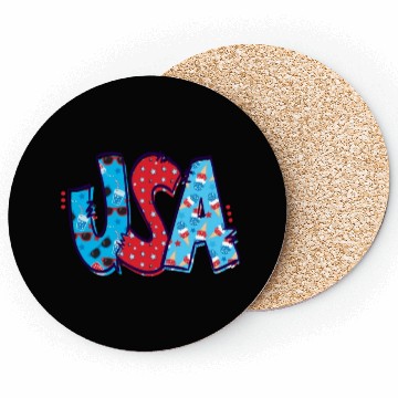 Discover USA With Patterns America State Country Coasters