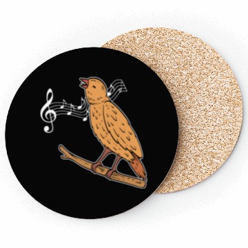 Discover Singing Bird Recording Artist Gift Coasters