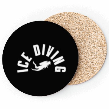 Discover Ice Diving Pocket Design Coasters