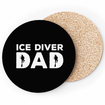 Discover Funny Ice Diving Dad Diver Men Coasters