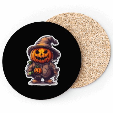 Discover Happy Halloween Pumpkins 33 Coasters