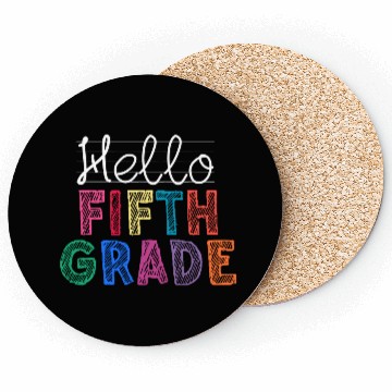 Discover Teacher Hello Fifth Grade Coasters