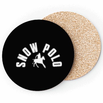 Discover Snow Polo Pocket Design Coasters