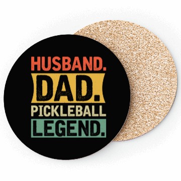Discover Husband Dad Pickleball Legend Coasters