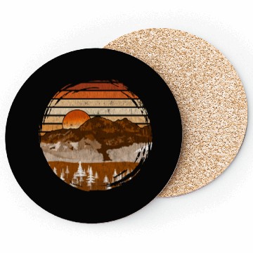 Discover Retro sunset nature Coasters