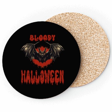 Discover Bloody Halloween Vampire Bat Spooky Coasters