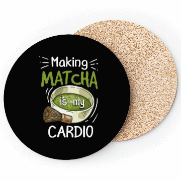 Discover Green Tea Lover Japanese Matcha Latte Drink Matcha Coasters