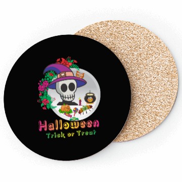 Discover Halloween Trick or Treat Coasters