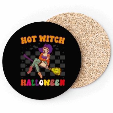 Discover Hot witch Halloween Coasters