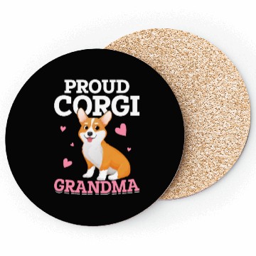 Discover Proud Corgi Grandma Coasters