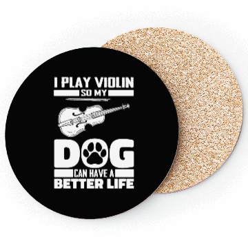 Discover Violin Violinist Dog Coasters