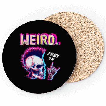 Discover Weird - For Halloween Lovers Punk Rock Coasters