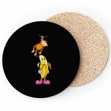 Discover Banana and Monkey Coasters