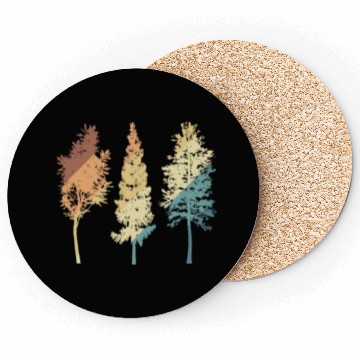 Discover Tree Friends in Nature Leaves Environment Coasters