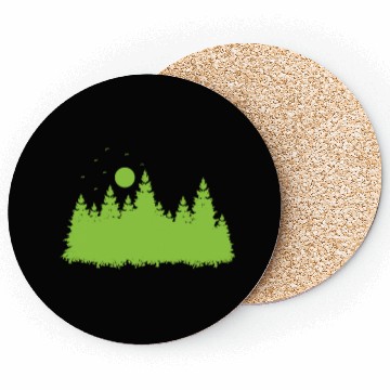 Discover Forest with Leaves in Environment Coasters