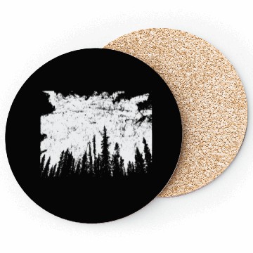 Discover Forest at Night Nature Leaves Environment Coasters
