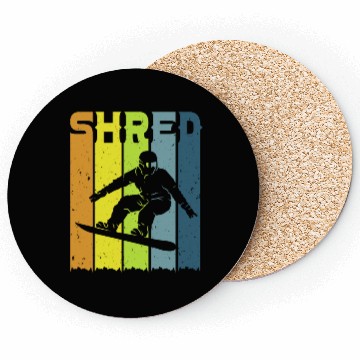 Discover Snowboarder Freestyle SHRED Snowboarding Coasters
