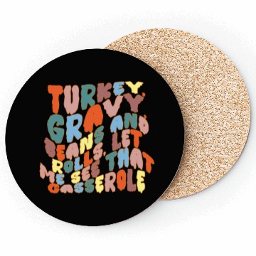 Discover TURKEY GRAVY BEANS AND ROLLS LET Coasters