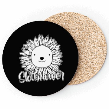 Discover Sloth Sunflower Coasters