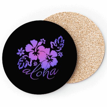 Discover Sunset Hibiscus Aloha Graphic Coasters
