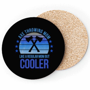 Discover Axe Throwing Fan Mom Mothers Day Birthday Funny Coasters