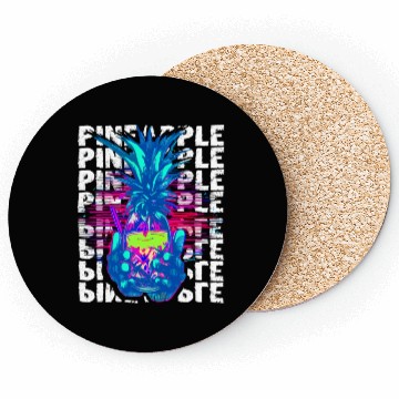 Discover Pineapple Illustration Coasters