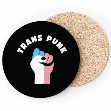 Discover Trans Punk Transgender Pride Coasters