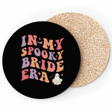 Discover In My Spooky Bride Era Halloween Wedding Bride Coasters