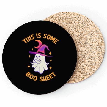 Discover This Is Some Boo Sheet Halloween Ghost Funny Coasters