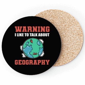 Discover Talk about Geography Librarian or Historian Gift Coasters