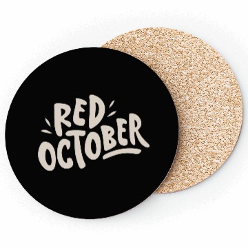 Discover red october phillies Coasters