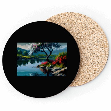 Discover nature painting Coasters