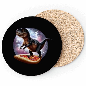 Discover Dinosaurs on pizza through space Coasters