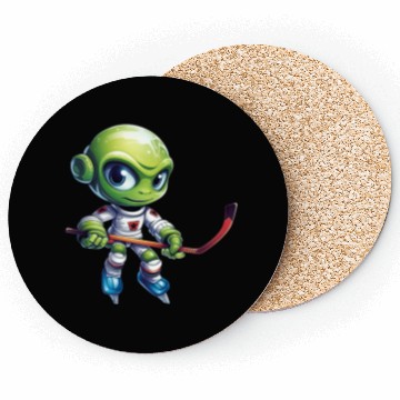 Discover Alien hockey player Coasters
