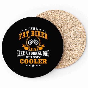 Discover Funny Fat Biker Dad Outfit Men Coasters