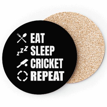 Discover Cricket Player Daily Routine Coasters