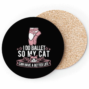 Discover Ballet Ballerina Cat Coasters