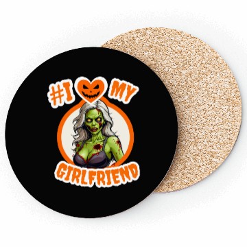 Discover Halloween #I love my Girlfriend Coasters
