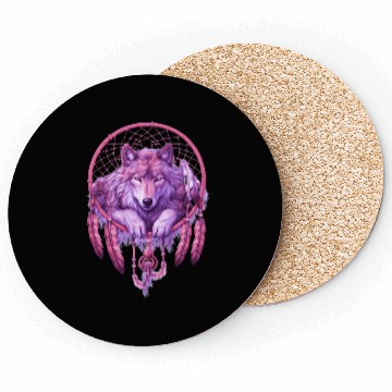 Discover Moonlit Serenade Wolf Coasters